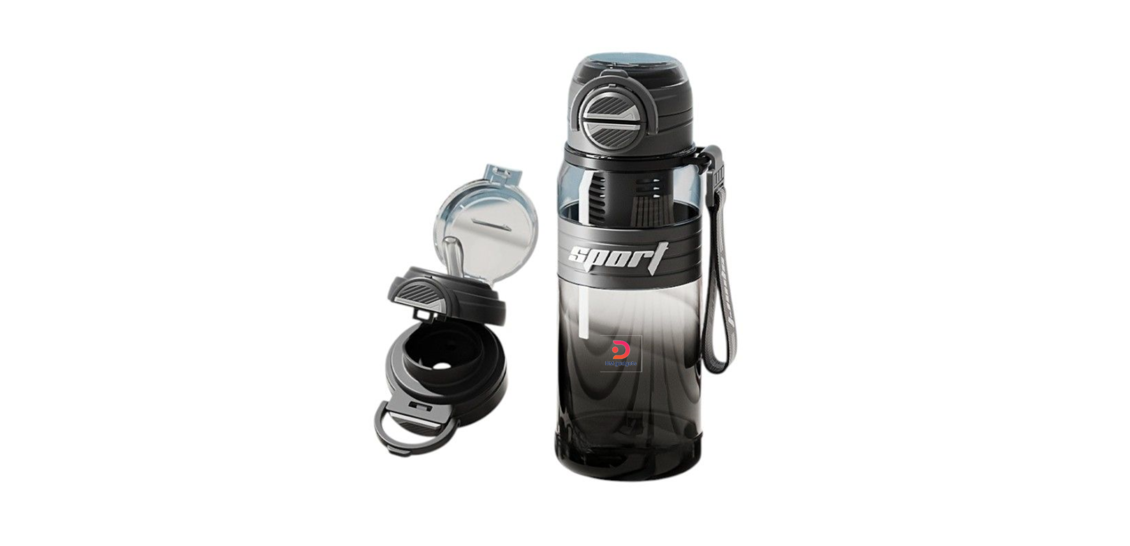 DM®616298 Portable plastic water bottle – 800ml– Black