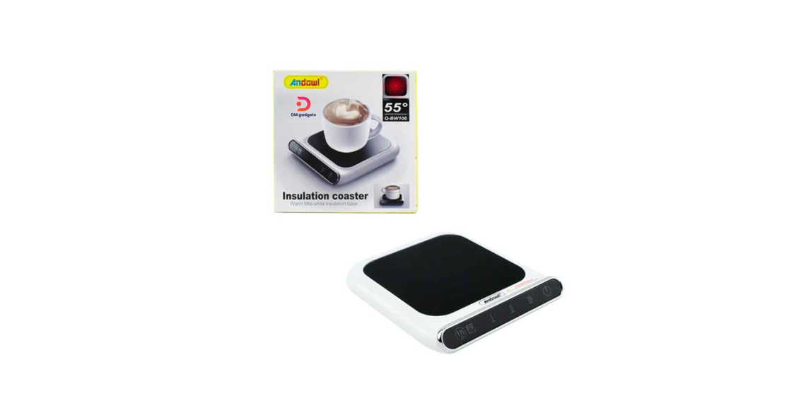 Andowl®Q-BW106 Electric Hot Plate/ Warmer Cup/USB Hub coffee warmer – Insulation Coaster