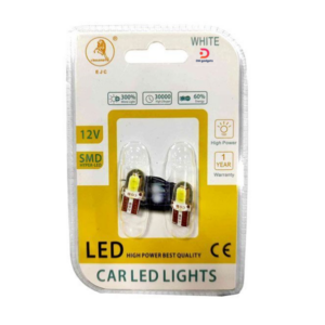 EJC®93551-129 T10-COB LED Car Bulbs 12-24V, 2-Pack, Cool White