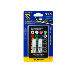 Rchang®W6515 T10 COB-RGB LED Car Bulbs 12V 10W with remote control