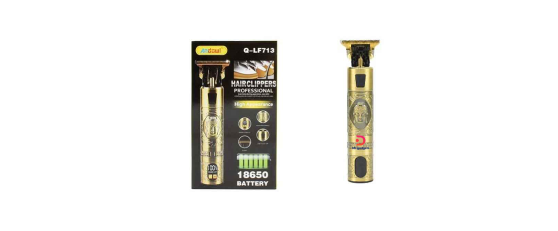 Andowl®Q-LF713 Rechargeable Hair Clipper, Gold