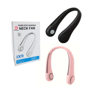 X9®Rechargeable Neck Fan for the Face – Vaneless Hanging Neck Fan - Black