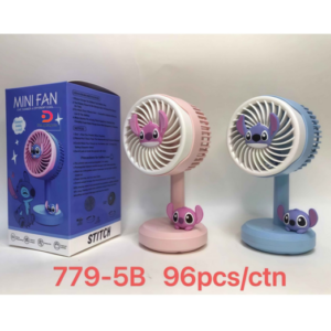 DM®17982-27 Mini Electric Rechargeable Fan with Type-C Charging Cable -Sky Blue