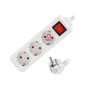 ERDOM®ER-E1077 ,3-socket power strip with switch – Suko – 5m White