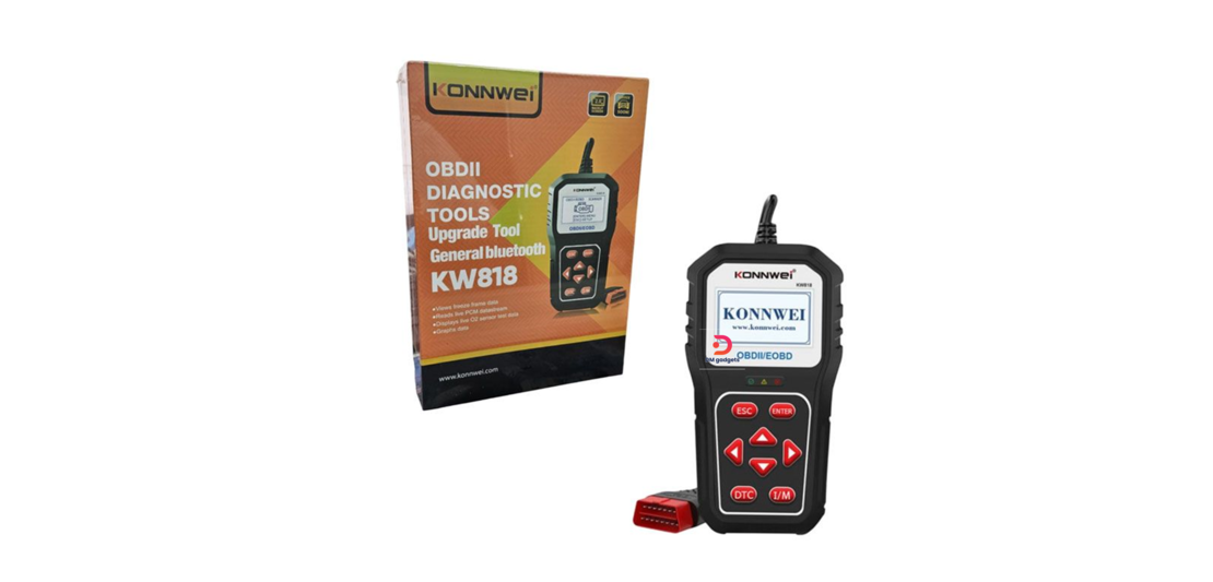 KONNWei®KW818 OBDII/EOBD Diagnostic Tool for Cars with Display and Control Buttons