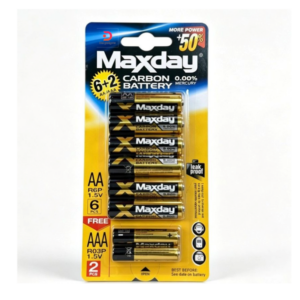 Maxday®Carbon Battery 6AA+2AAA Set
