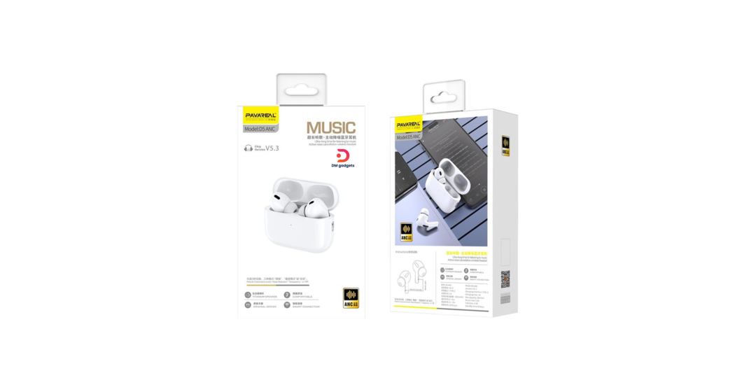 PAVAREAL®D5 ANC Pavareal D5 In-ear Bluetooth Handsfree Earphones with Charging Case White