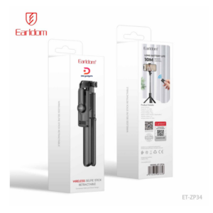 Earldom®ZP34 Wireless Telescopic Selfie Stick 68CM Retractable - Black
