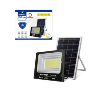 Jortan®0274008 1200W LED Solar Floodlight with Remote Control, IP66