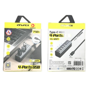 AWEI®CL-122T Type-C Hub with 4 -Ports USB-A