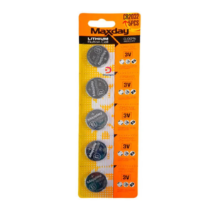 Maxday®CR2032 Super Lithium 3V Set x5 Batteries