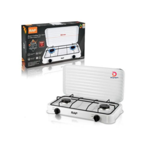 RAF®R.8033 Double-burner Tabletop Gas Stove – Portable Gas Stove-White