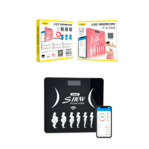 Andowl®Q-S068 Smart Digital Body Scale with Bluetooth + Body Composition Analysis - Black