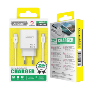Andowl®Q-PD96 Charger with Type-C to Type-C and USB-A Cable, 25W – Charger