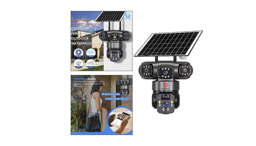 Q20®Triple Solar IP Security Camera – 4G – Security Camera