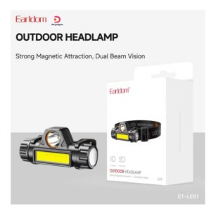 Earldom®LE01 Rechargeable LED Outdoor Headlamp dual Bean Vision - Black