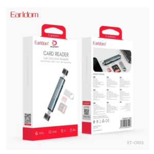 Earldom®ET-CR03 Card Reader 5-IN-1 OTG Data Transfer Dual SD-TF