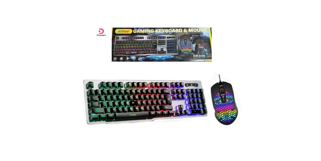 Andowl ®QK809 – Gaming Keyboard + Mouse Set