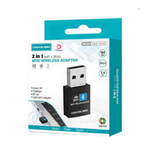 Kouvolsen®kOS-12145 2 in 1 USB Wi-Fi + Bluetooth Adapter