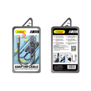 Andowl®Q-HD78 Type-C to 3.5mm Female and Type-C Female Adapter Cable