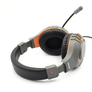 KOMC®E9 Wired Gaming Headphones – Orange-Grey