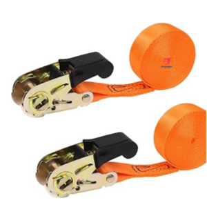 TENSOR®53883 2 Pack Endless Ratchet Tie Down Strap 2 in Heavy Duty 5m Long x 25mm 250kg-Orange