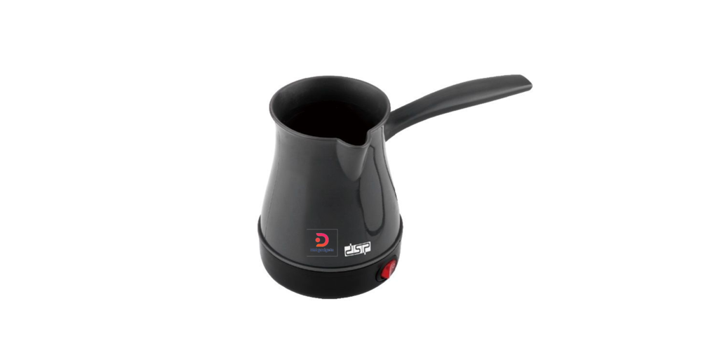 DSP®KA3027 Black Electric Greek coffee pot 300ml, 600W with Stainless steel heating base
