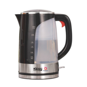 DSP®KK1154 2200W 2.5L Electric Kettle Silver-Black