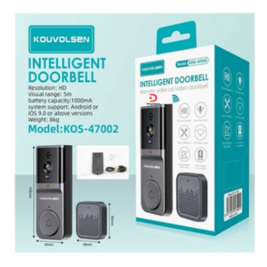 KOUVOLSEN®KOS-47002 Intelligent Doorbell -Remote wake-up-video doorbell - Black