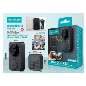 Kouvolsen®KOS-47009 Wi-fi HD Image Mini Doorbell - Black