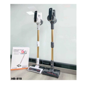 HB-818®Cordless Stick Vacuum Cleaner – 2-in-1 Grey-Gold