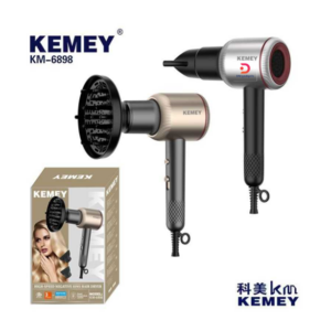 Kemey®KM-6898 High Speed Negative Ions 1800W Smart Control Hair Dryer – Gold