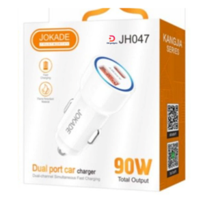JOKADE®KANGJIA JH047 90W Dual Port Car Charger -White